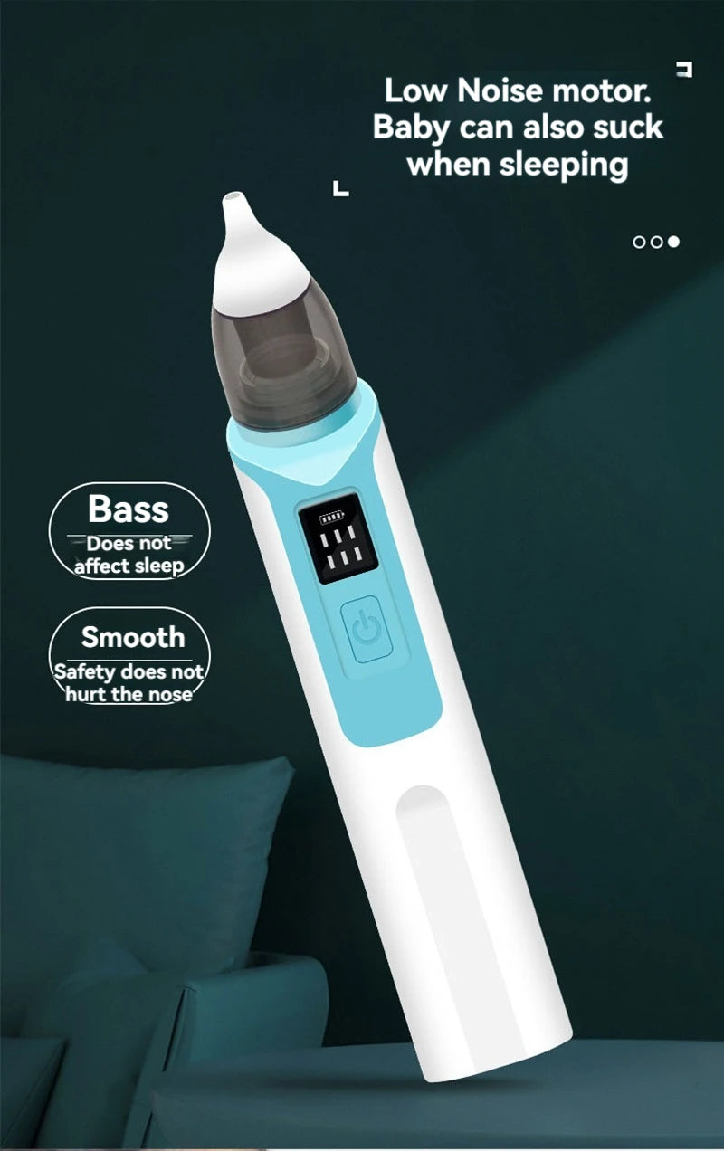 Baby Electric Nasal Aspirator — Rechargeable Newborn Nose Cleaner