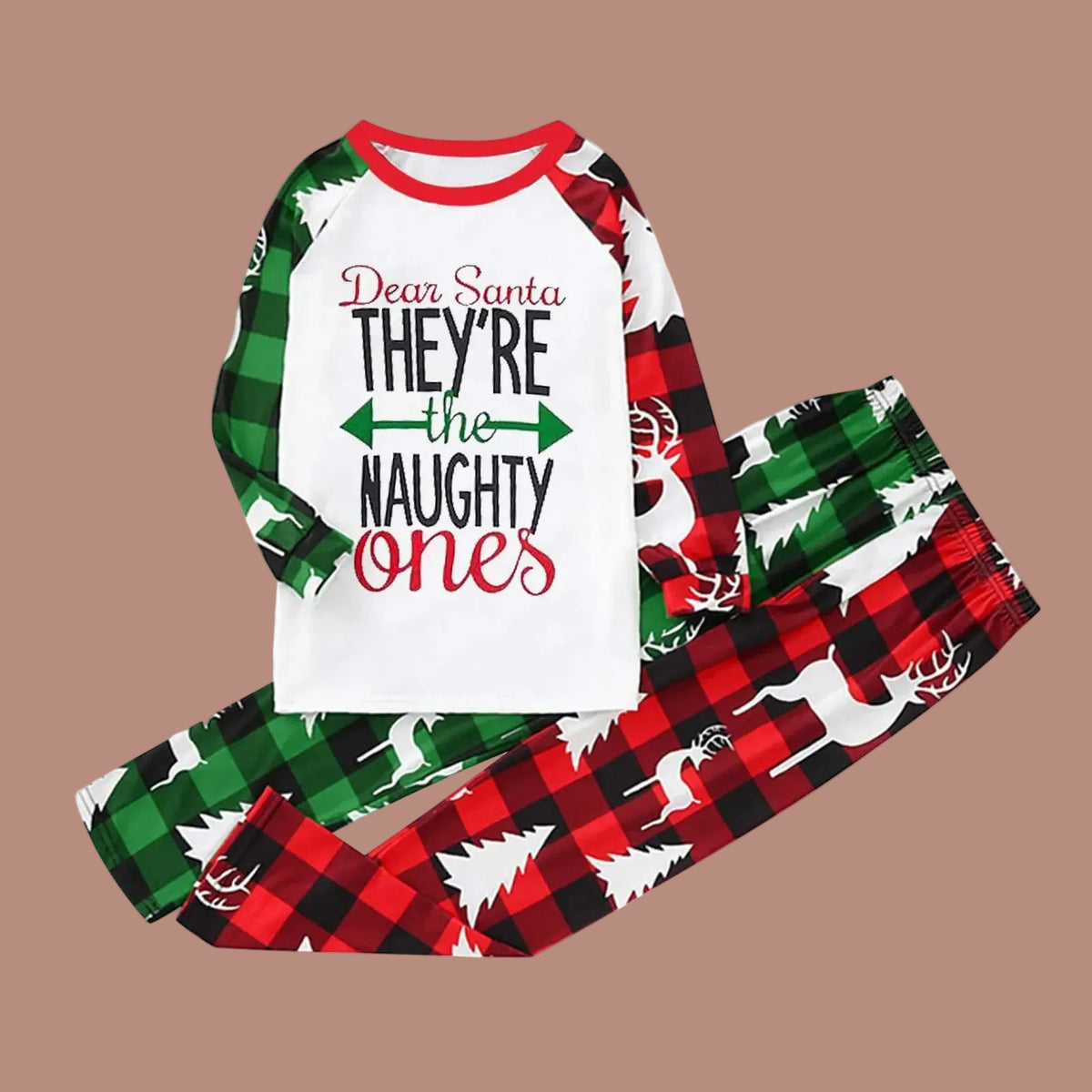 Naughty Ones Christmas Family Matching Pajamas