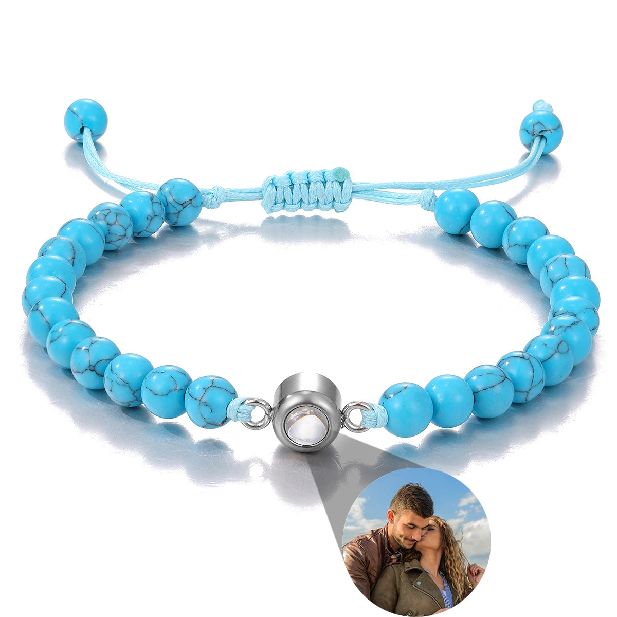 Personalized Photo Projection Bracelet — Custom Memory Jewelry