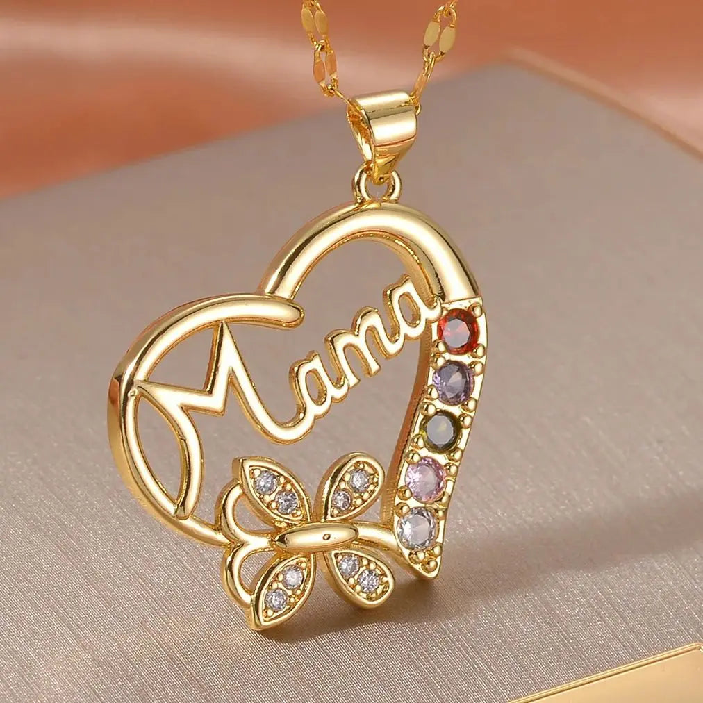 Personalized Mama & Kids Family Necklace