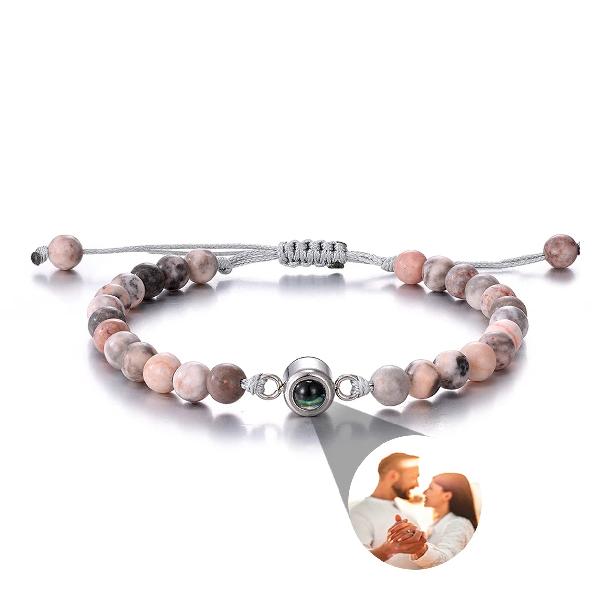 Personalized Photo Projection Bracelet — Custom Memory Jewelry