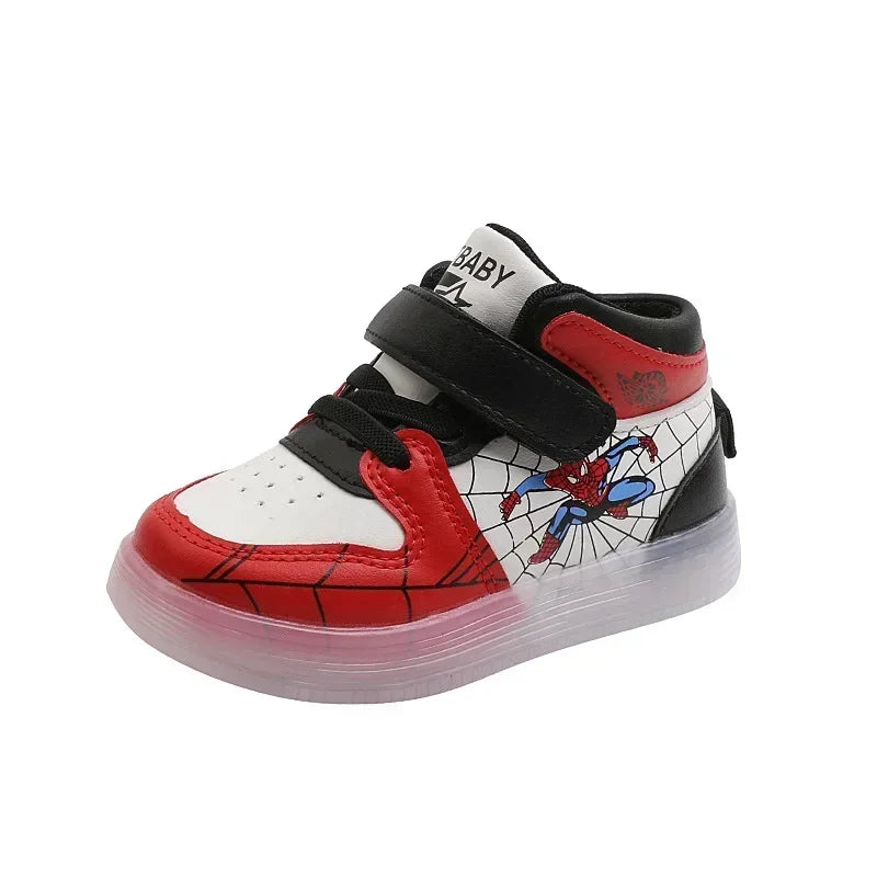 Children's Led Light Shoes Fashion   Boys Sneakers Girls Cartton Casual Shoes Breathable Kids Sport Shoes