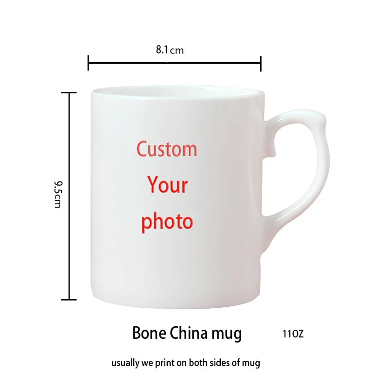 Personalized Photo Mug — Custom Name, Logo & Text