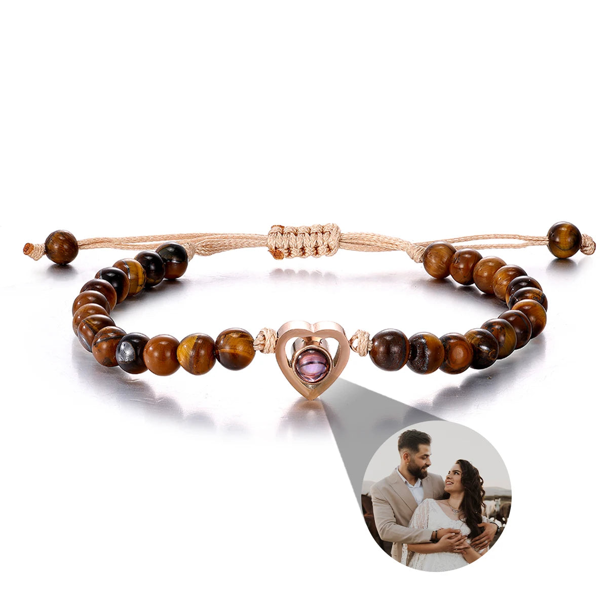 Personalized Photo Projection Bracelet — Custom Memory Jewelry