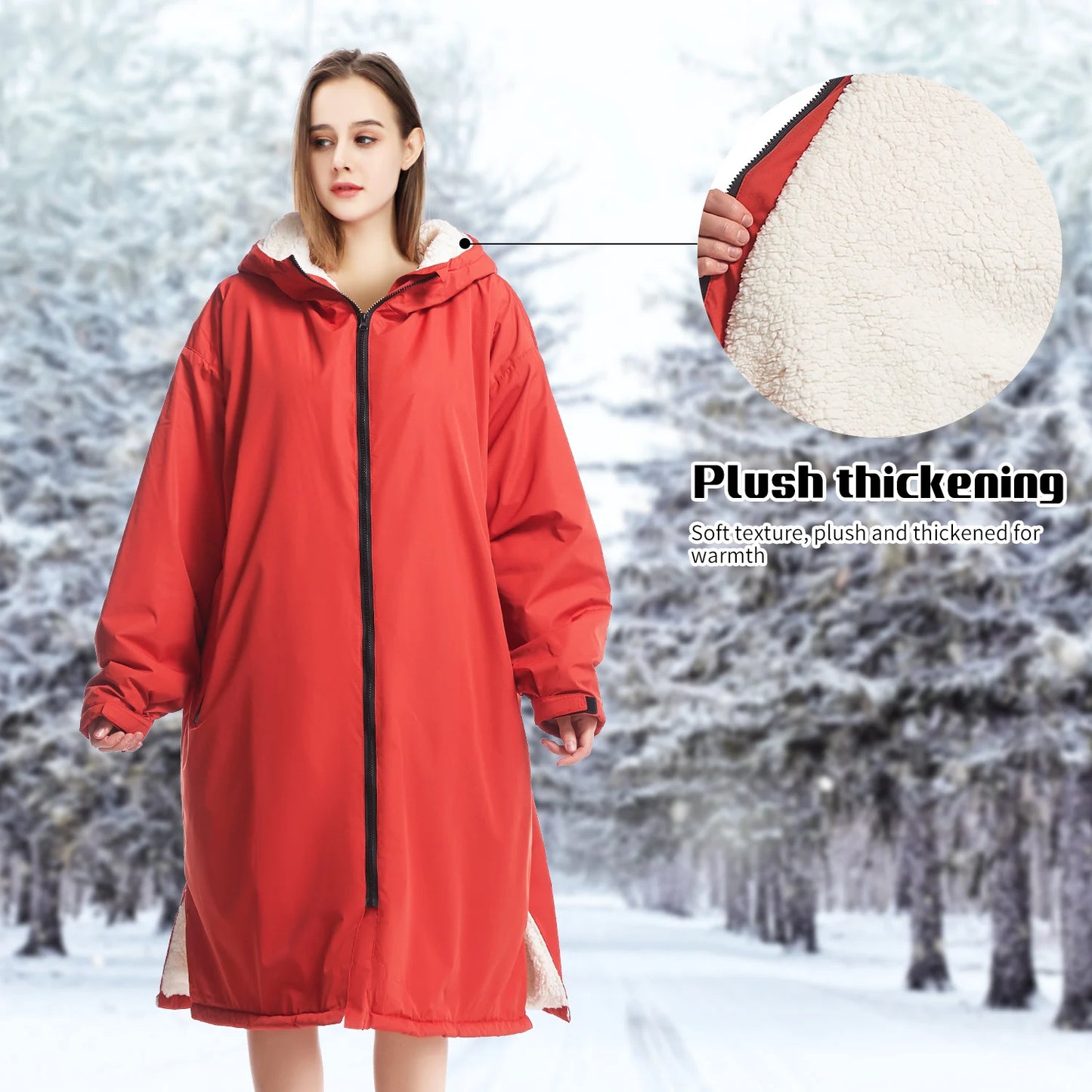 Mutao Ultra-Soft Waterproof Quick-Dry Changing Robe - Rapid Drying, Soft and Cozy - Perfect for Swimming, Surfing, Diving