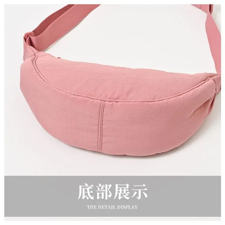 Nylon Hobos Women's Shoulder Dumpling Bag Large Capacity Travel Crossbody Half Moon Bags Outdoor Phone Pouch Handbags Wholesale