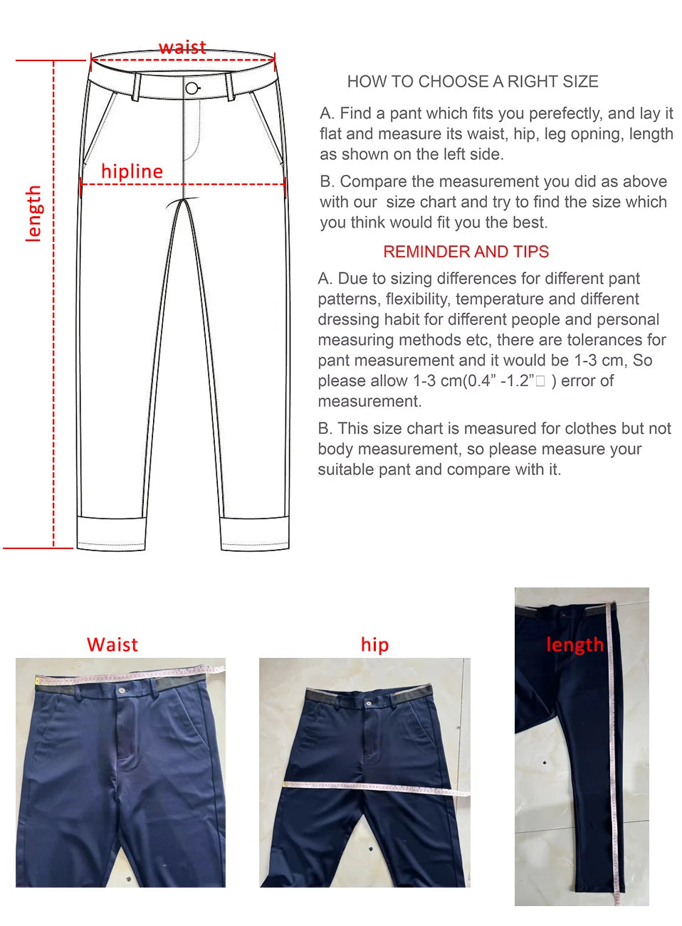 Men's Slim Straight Dress Pants – Elastic Waist Formal Trousers (Size 28–40)