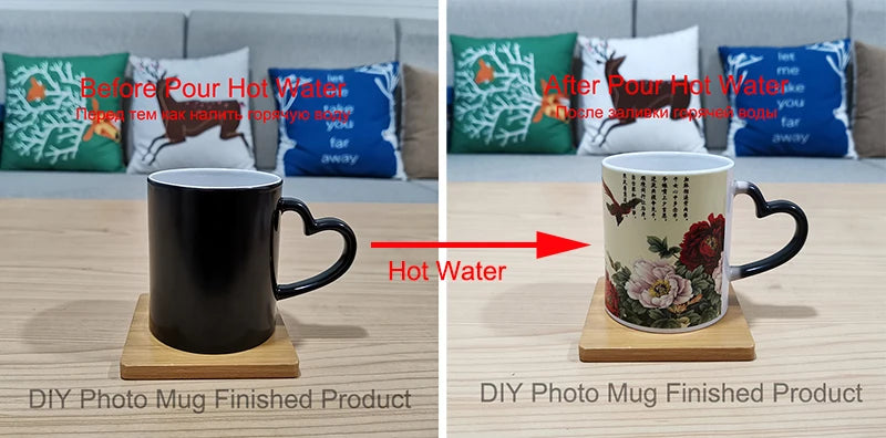 Personalized Magic Color-Changing Mug — Custom Photo, Logo & Text