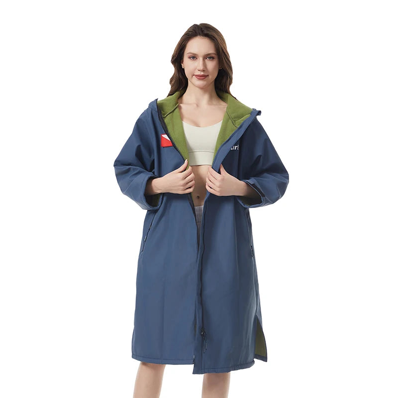 Hooded Waterproof Changing Cape – Windproof Quick-Dry Surf Robe