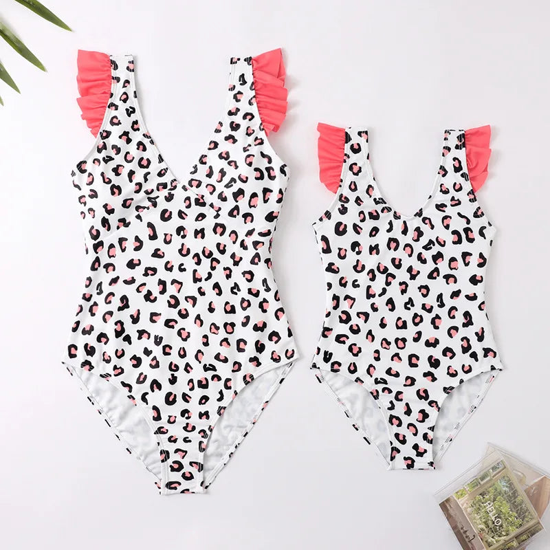 Family Matching Swimsuit — Mom & Daughter Tie-Dye Bikini Set