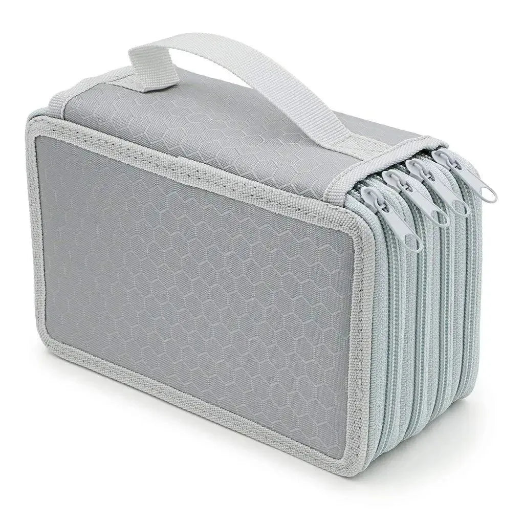 72 Holes Four Layers Pencil Case — Large Capacity Kawaii Pen Storage Bag