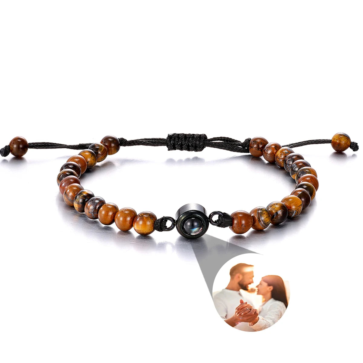 Personalized Photo Projection Bracelet — Custom Memory Jewelry