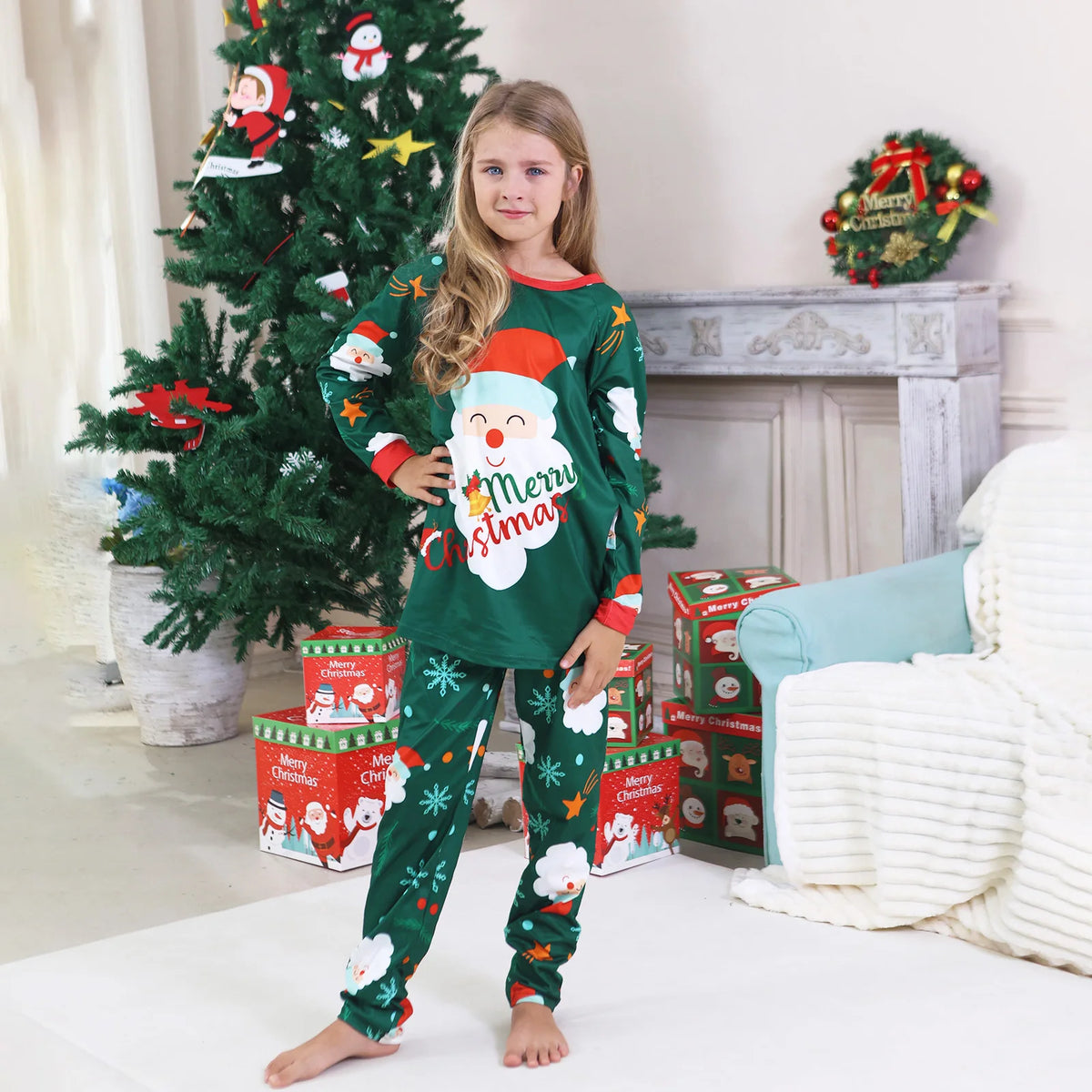 Santa Claus Family Matching Pajama Set