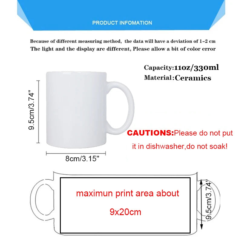 Personalized Magic Color-Changing Mug — Custom Photo, Logo & Text