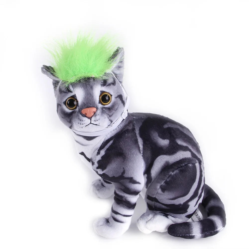 Halloween Pet Wig Cosplay Prop — Funny Hair Hat for Dogs & Cats