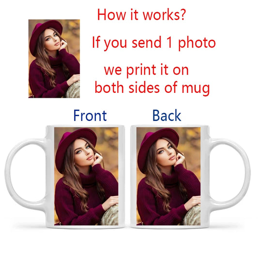 Personalized Photo Mug — Custom Name, Logo & Text
