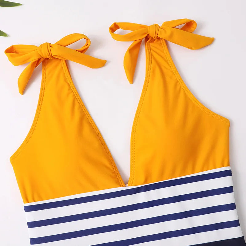Family Matching Swimsuit — Mom & Daughter Tie-Dye Bikini Set