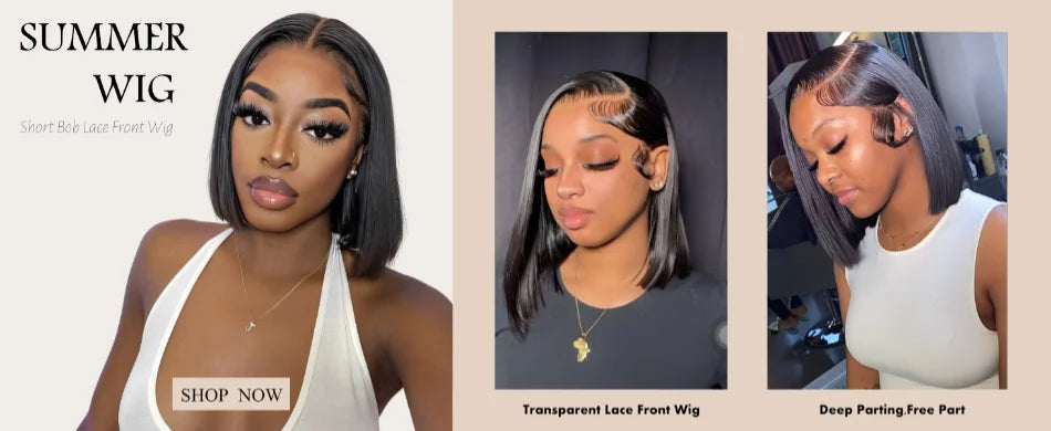 Hair Blunt Cut Bob Wigs Human Hair 7x5 Lace Glueless Short Straight Bob Wigs Yaki Straight Bob Wigs