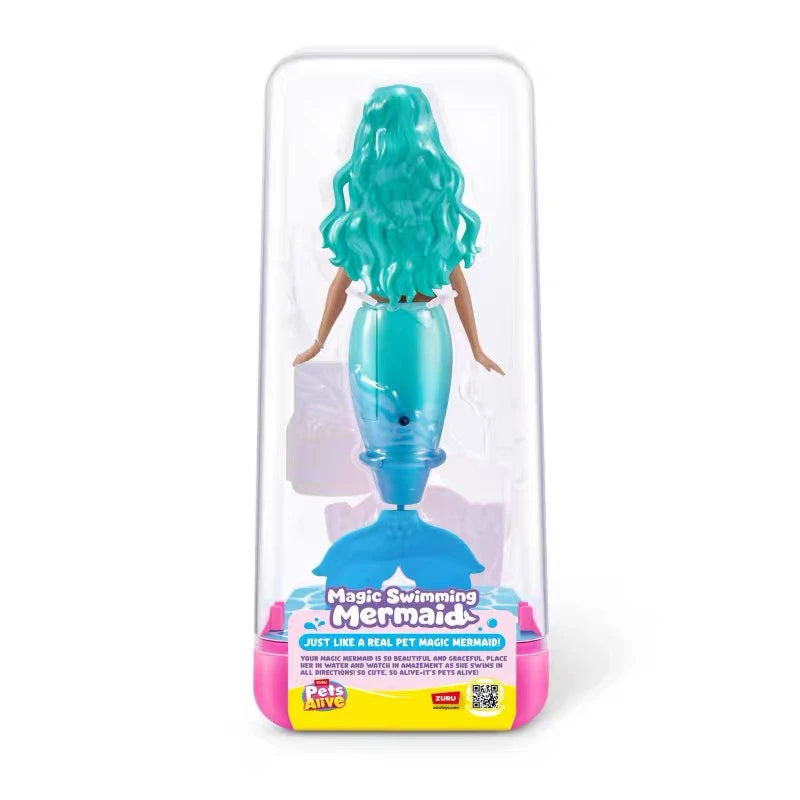 NEW Genuine Zuru Pets Alive Anime Action Figure Swimming Axolotls Magic Swimming Mermaid Diy Toy Model Collection Toy for Boys
