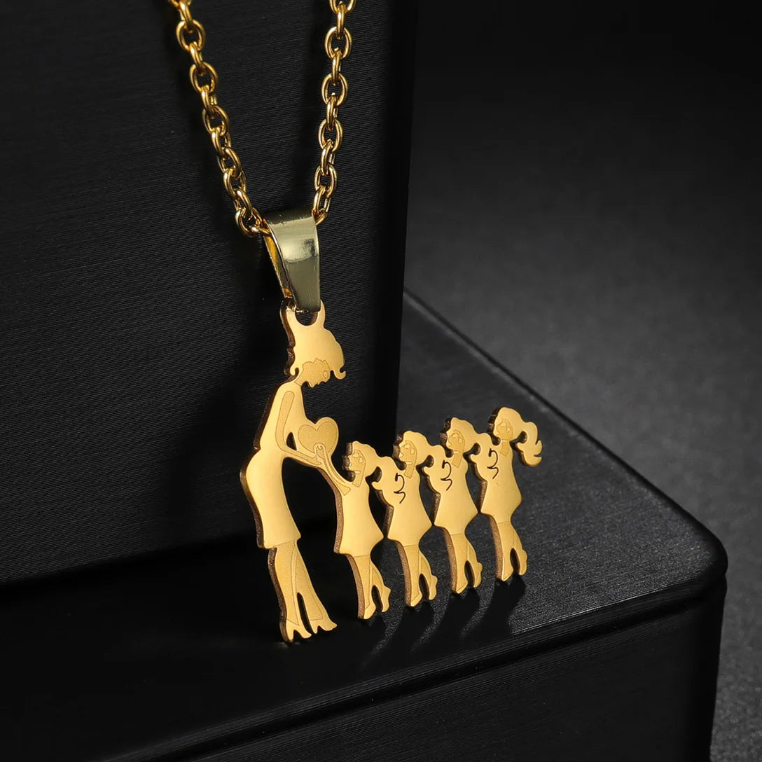 Personalized Mama & Kids Family Necklace