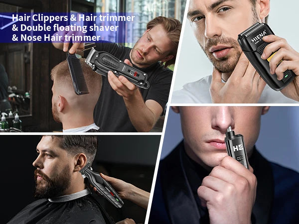HIENA Electric Hair Trimmer & Grooming Kit — Rechargeable Multi-Purpose Clipper