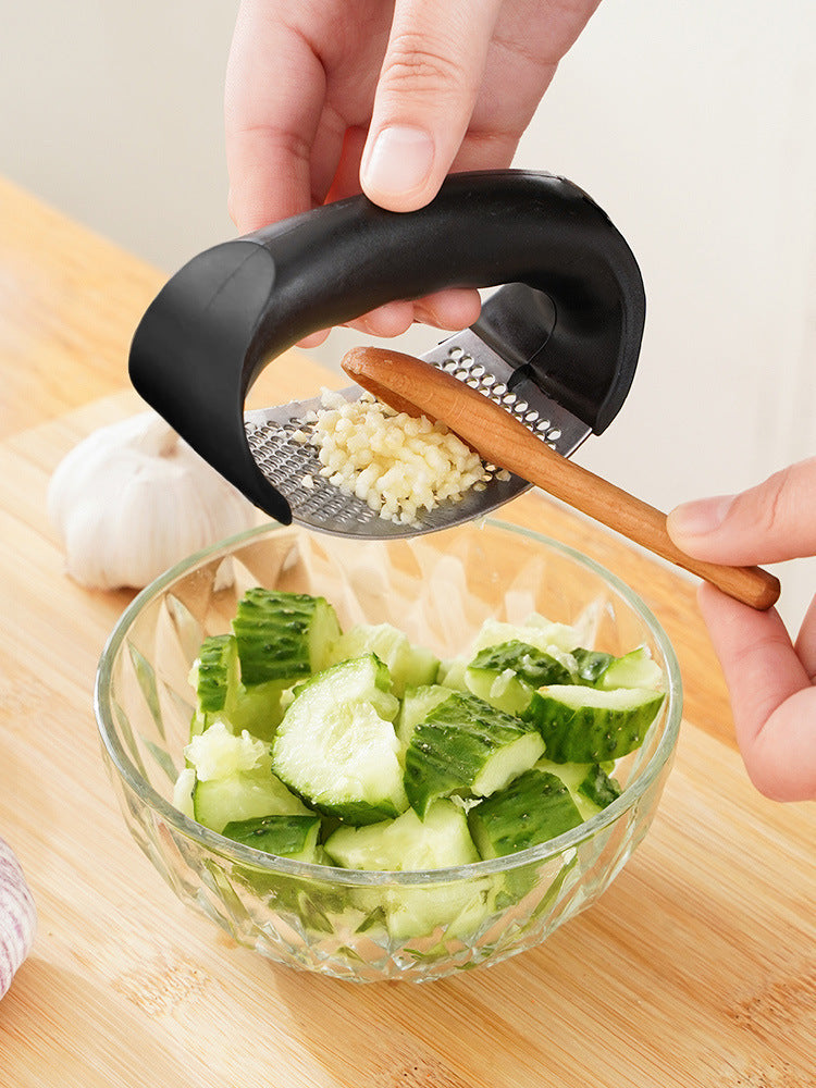Personalized Stainless Steel Garlic Press Crusher