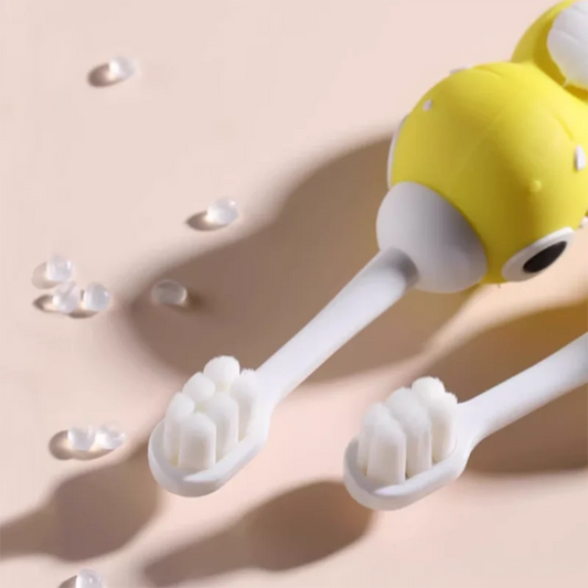 Kinder-Cartoon-Dinosaurier-Zahnbürste – Ultraweiche, Stich-sichere Borsten für Kinder
