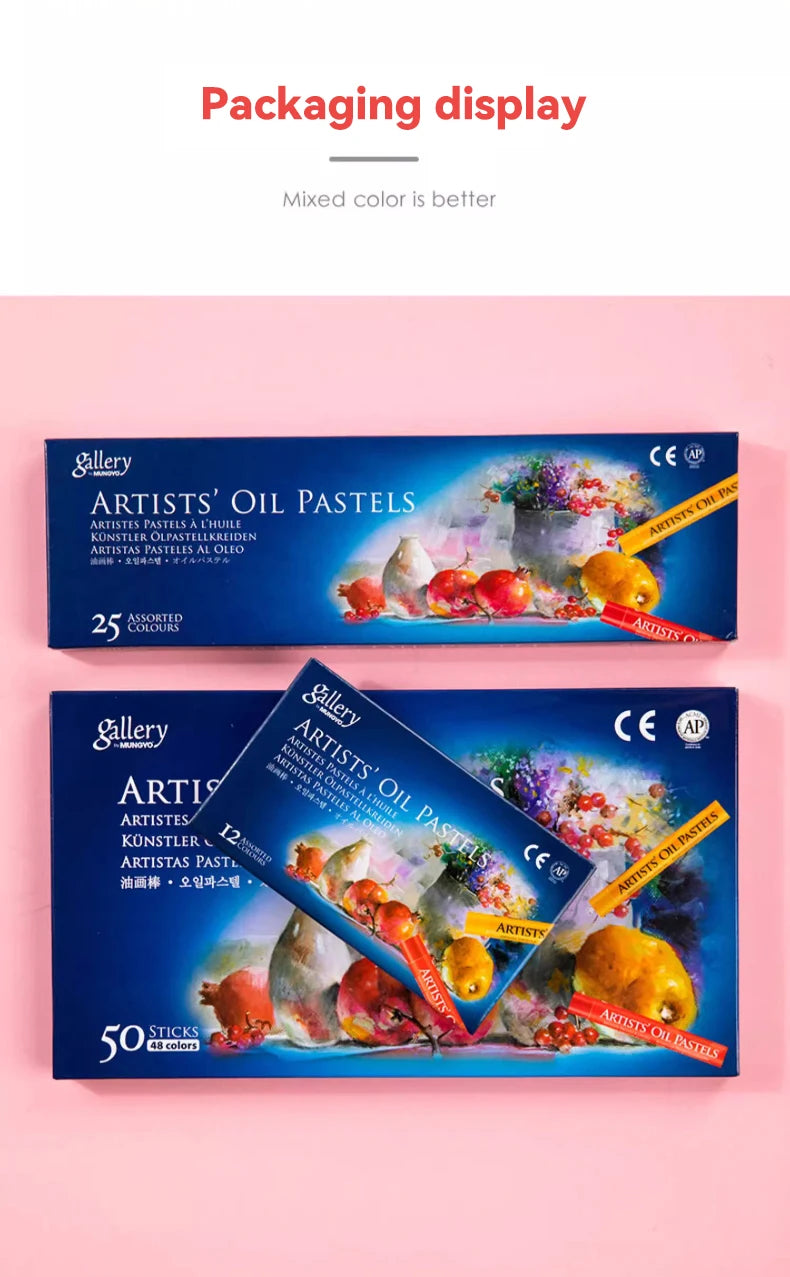 Personalized Oil Pastel Set — 12, 25 & 50 Colors