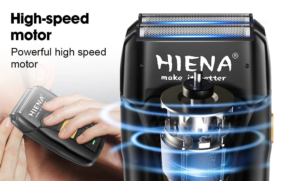 HIENA Electric Hair Trimmer & Grooming Kit — Rechargeable Multi-Purpose Clipper