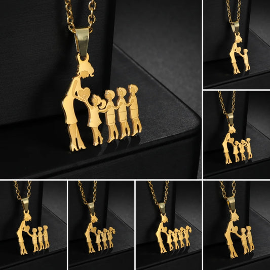 Collar Familiar Personalizado Mamá e Hijos