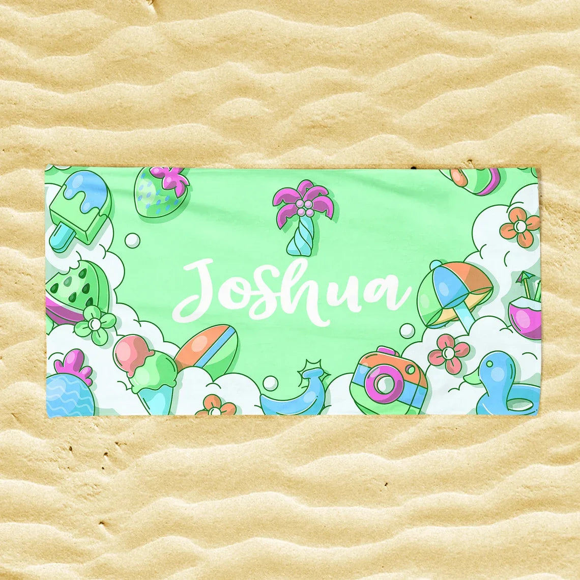 Personalisiertes Strandtuch Badetuch Geschenk für Schwimmer Outdoor-Pooltuch Geburtstagsgeschenk Mädchen Strandurlaub Großhandel