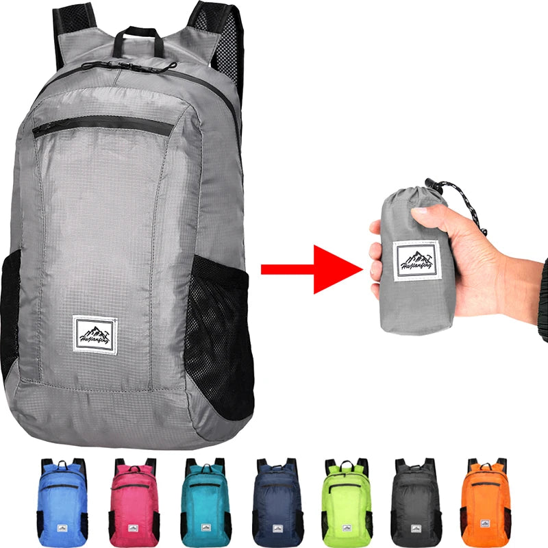 Lightweight Foldable Backpack – Large Capacity Colorful School Bag