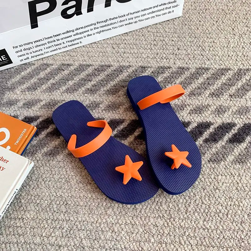 Women's Y2K Beach Slippers — Anti-Slip Flat Flip Flops for Summer & Outdoor