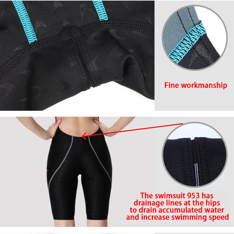 YINGFA WOMEN'S GIRL‘S COMPETITION TRAINING RACING PROFESSIONAL KNEESKIN SWIMWEARS SWIMSUITS ALL SIZE FINA APPROVED # 925 937 921
