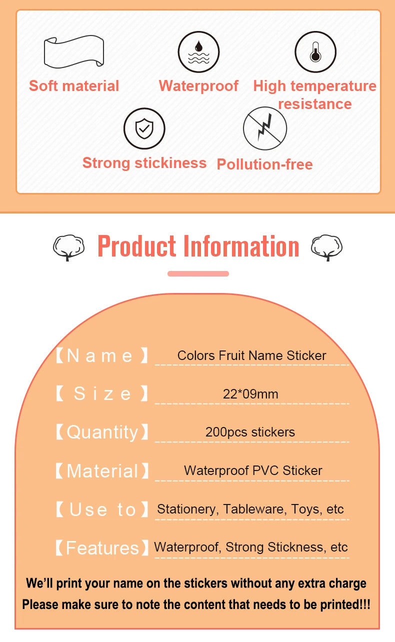 60/5000pcs - Personalized Name Tag Stickers – Waterproof Kawaii Labels for Kids