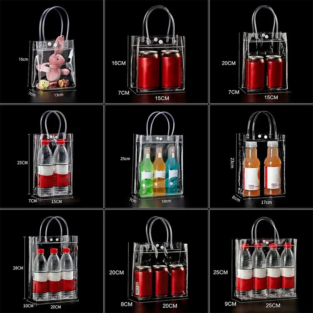 Clear PVC Candy Handbag — Transparent Jelly Tote Bag