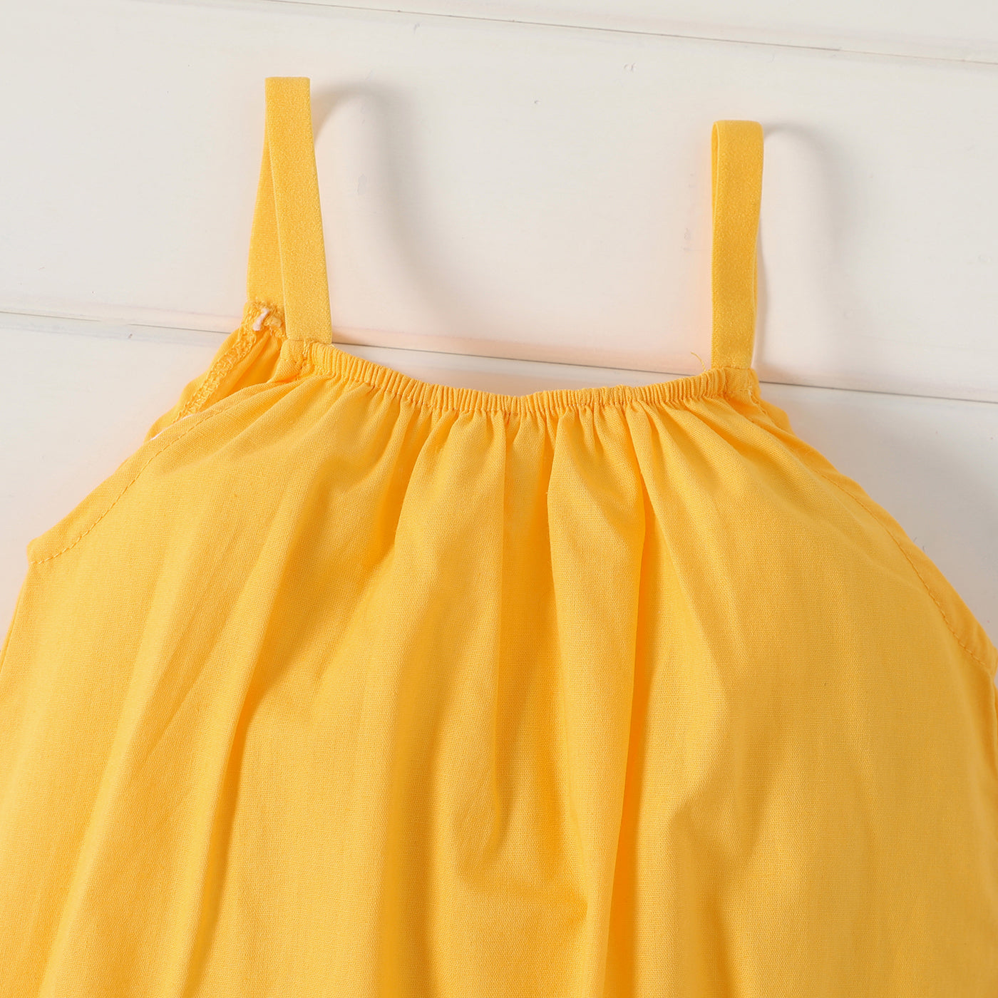Baby Girl Cotton Sleeveless Harem Overalls — Soft & Breathable