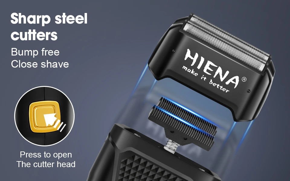 HIENA Electric Hair Trimmer & Grooming Kit — Rechargeable Multi-Purpose Clipper