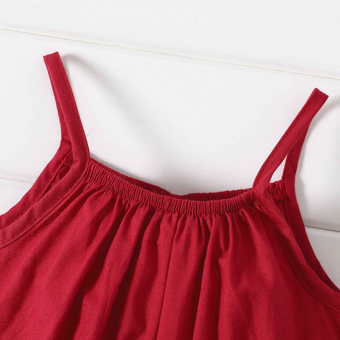 Baby Girl Cotton Sleeveless Harem Overalls — Soft & Breathable