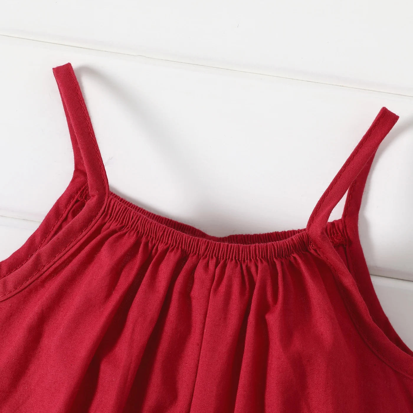Baby Girl Cotton Sleeveless Harem Overalls — Soft & Breathable