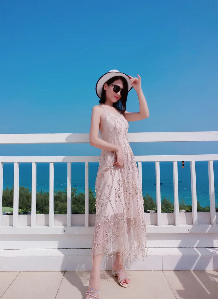 The Same Dresses Party for Mom and Baby Girls Matching Vacation Outfits Mother and Daughter Beach Clothes Women Summer Dress