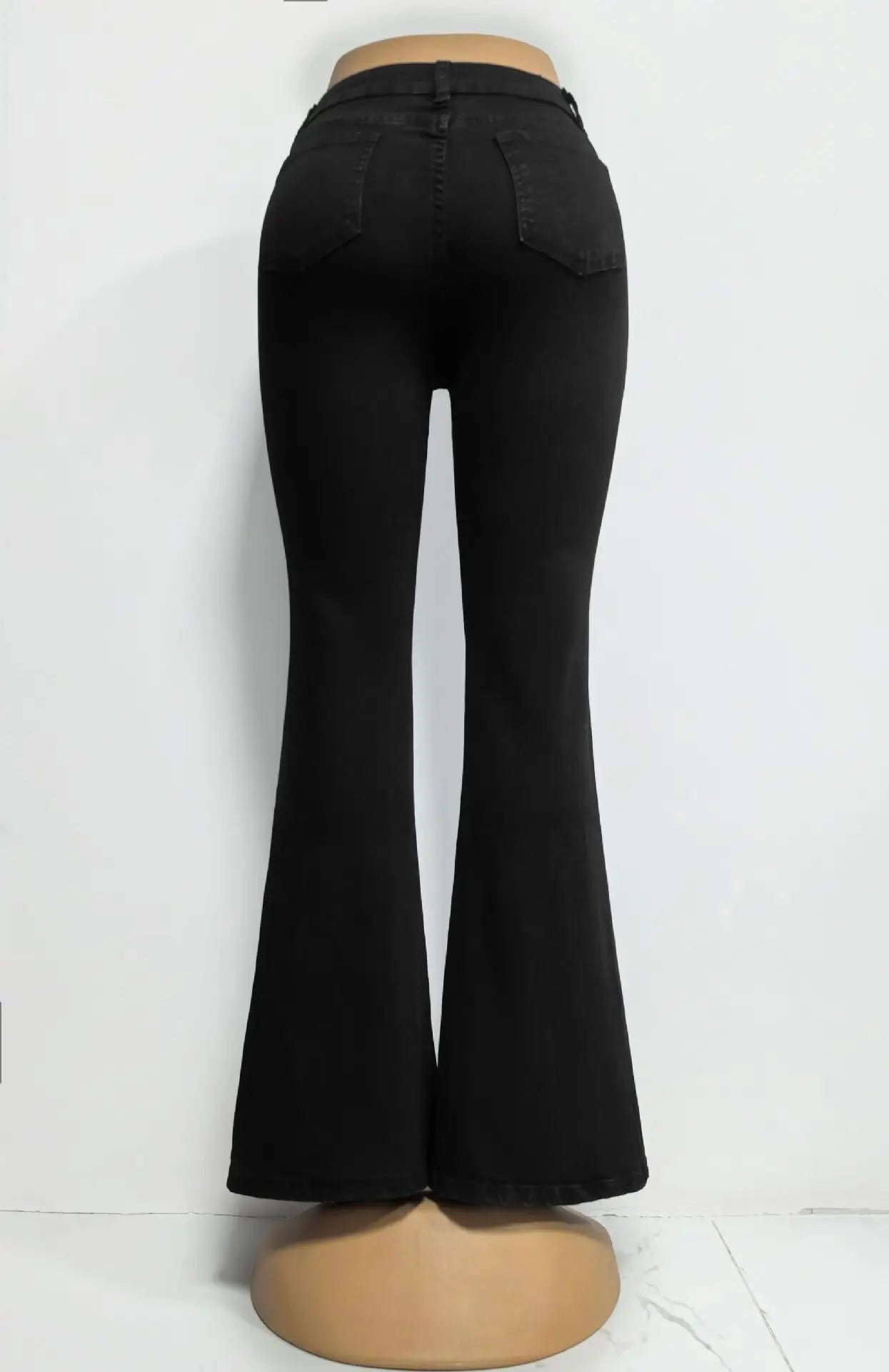 Women's High Waist Flared Jeans — Stretch Slim Fit Street Style