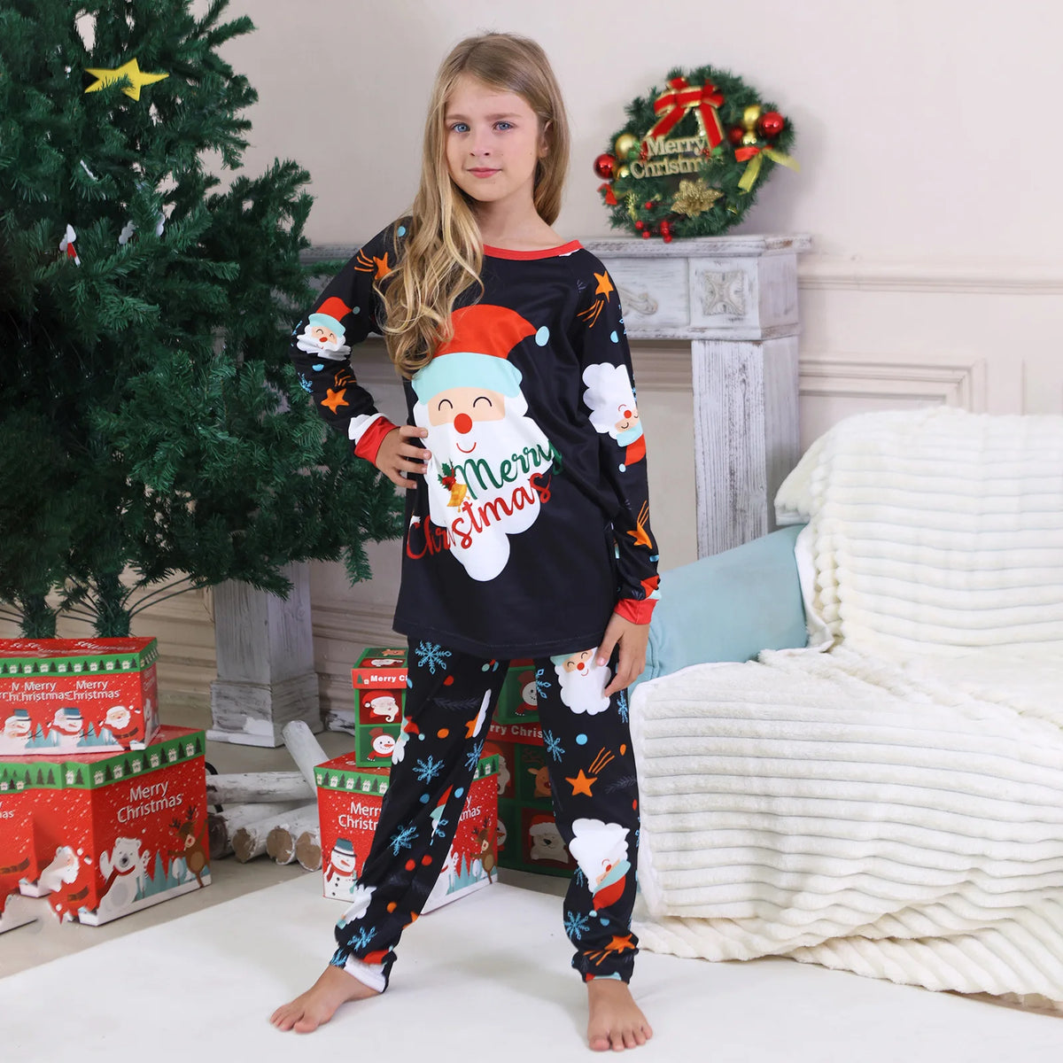 Santa Claus Family Matching Pajama Set