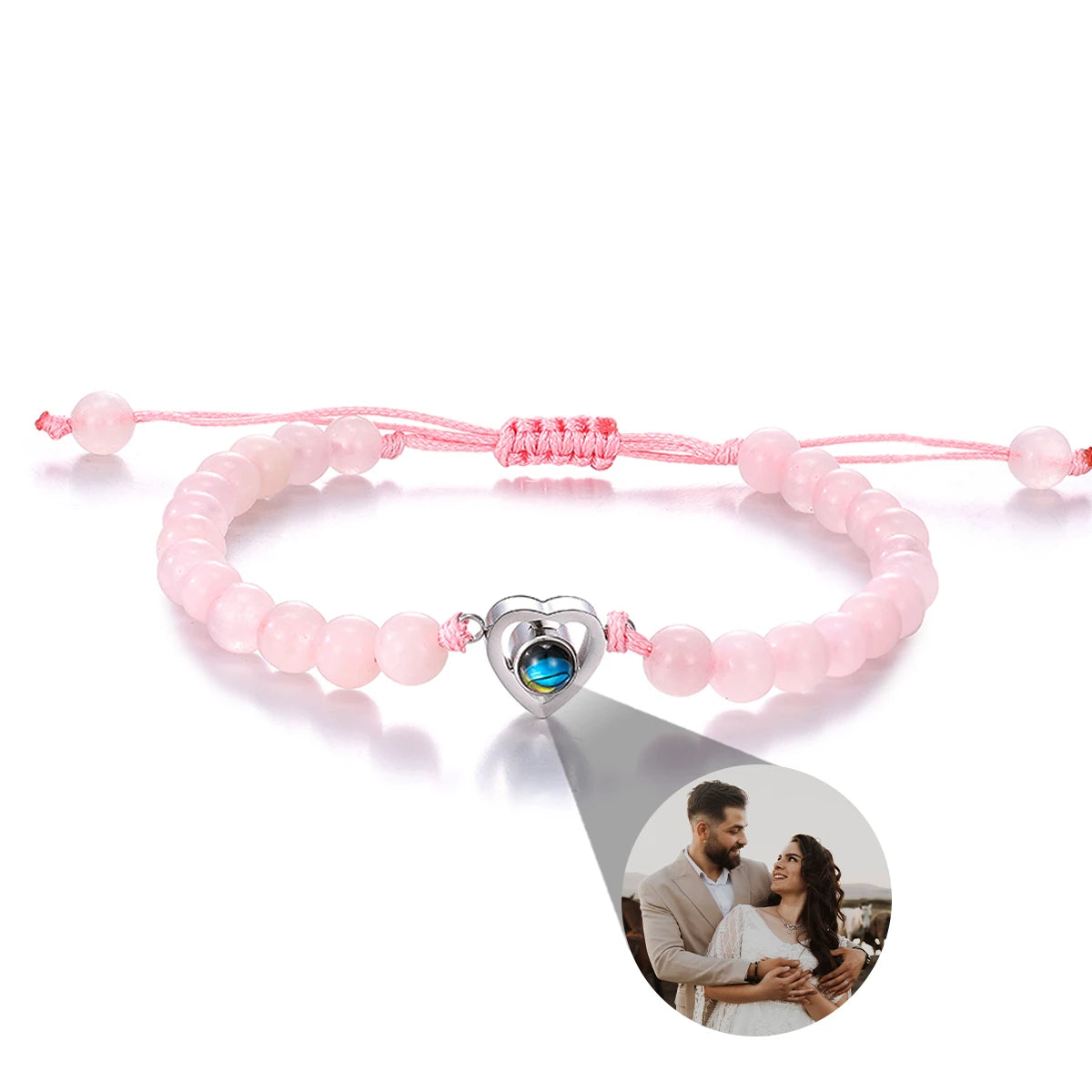 Personalized Photo Projection Bracelet — Custom Memory Jewelry