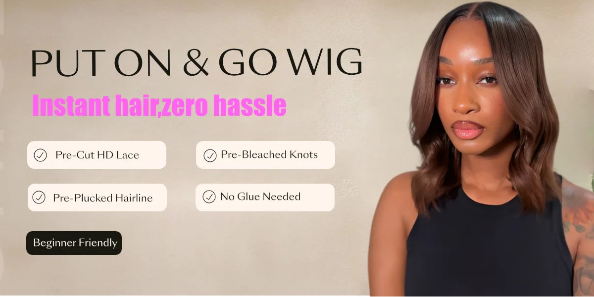 Chestnut Brown Ombre Yaki Straight Bob Wig | 7x5 & 13x4 Glueless Lace | 100% Human Hair