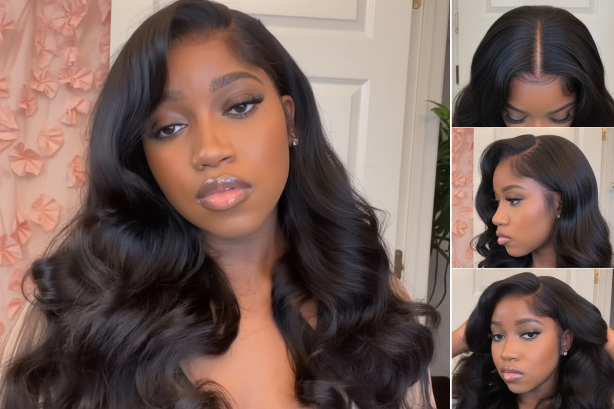 Body Wave Lace Front Human Hair Wig | Pre-Cut Pre-Bleached | 13x4 & 7x5 | 150% Density
