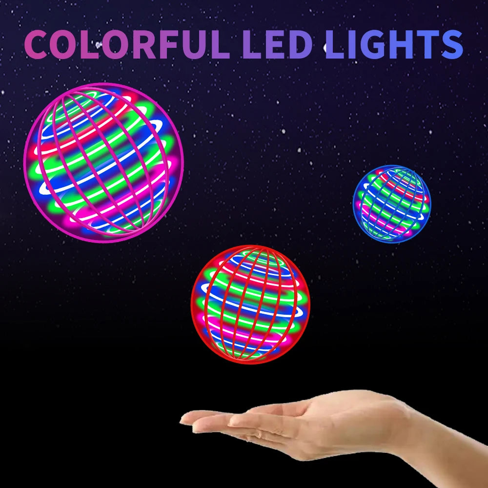 Flying Spinner Ball Toy — LED Hover Boomerang with Remote Control