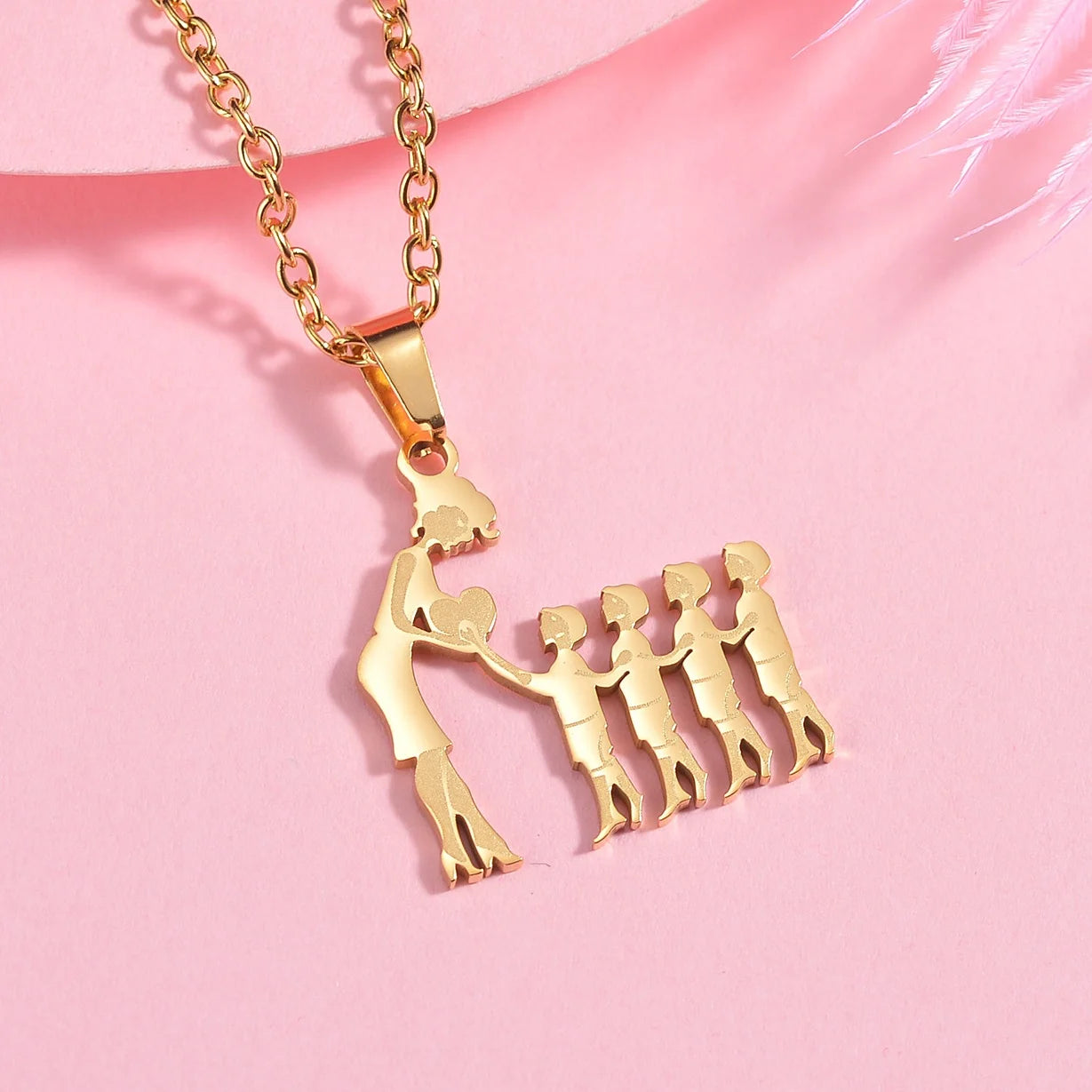 Personalized Mama & Kids Family Necklace