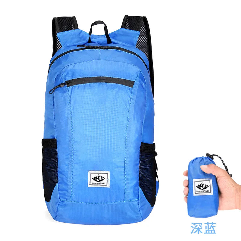 Lightweight Foldable Backpack – Large Capacity Colorful School Bag