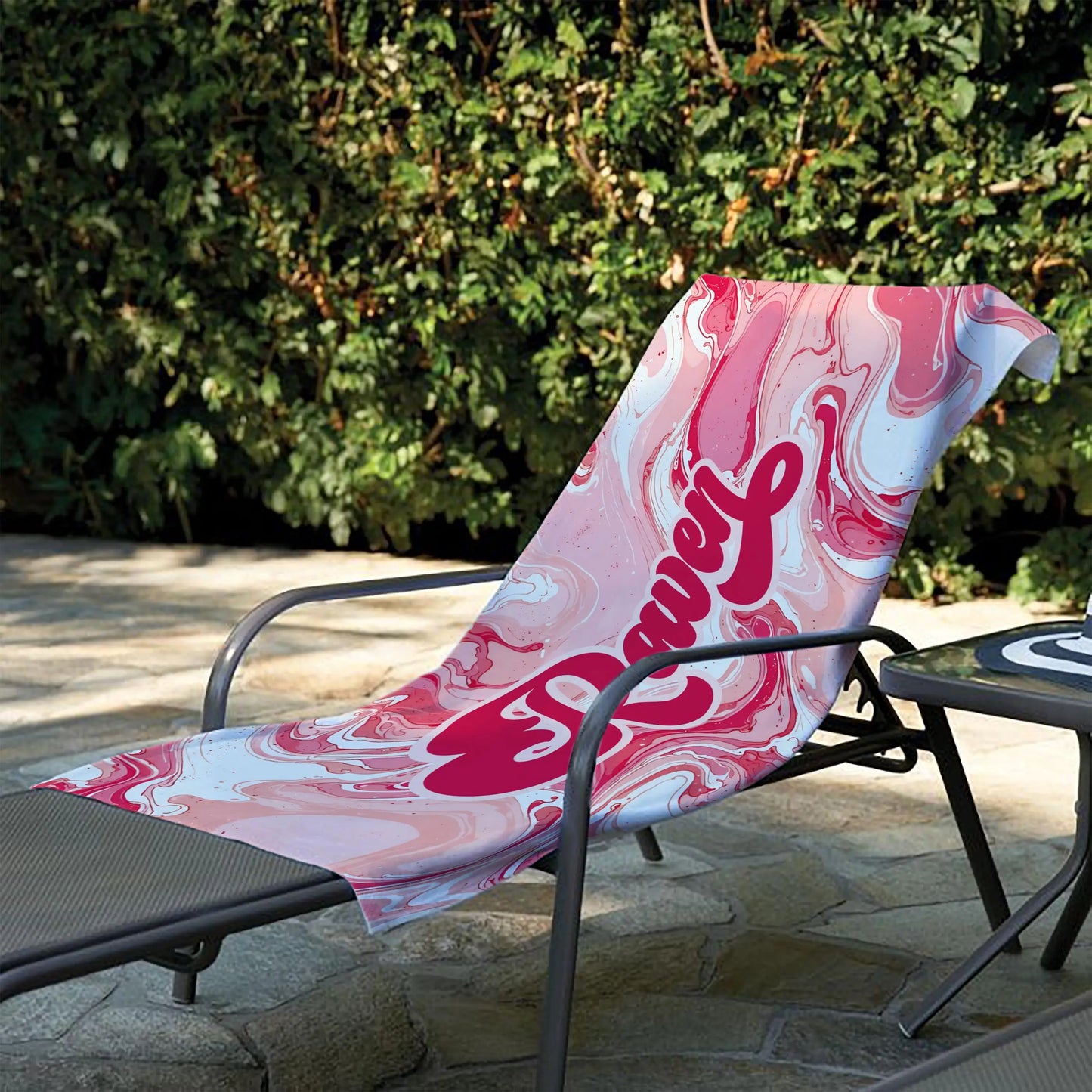 Personalized Beach Towel with Name | Custom Microfiber Towel